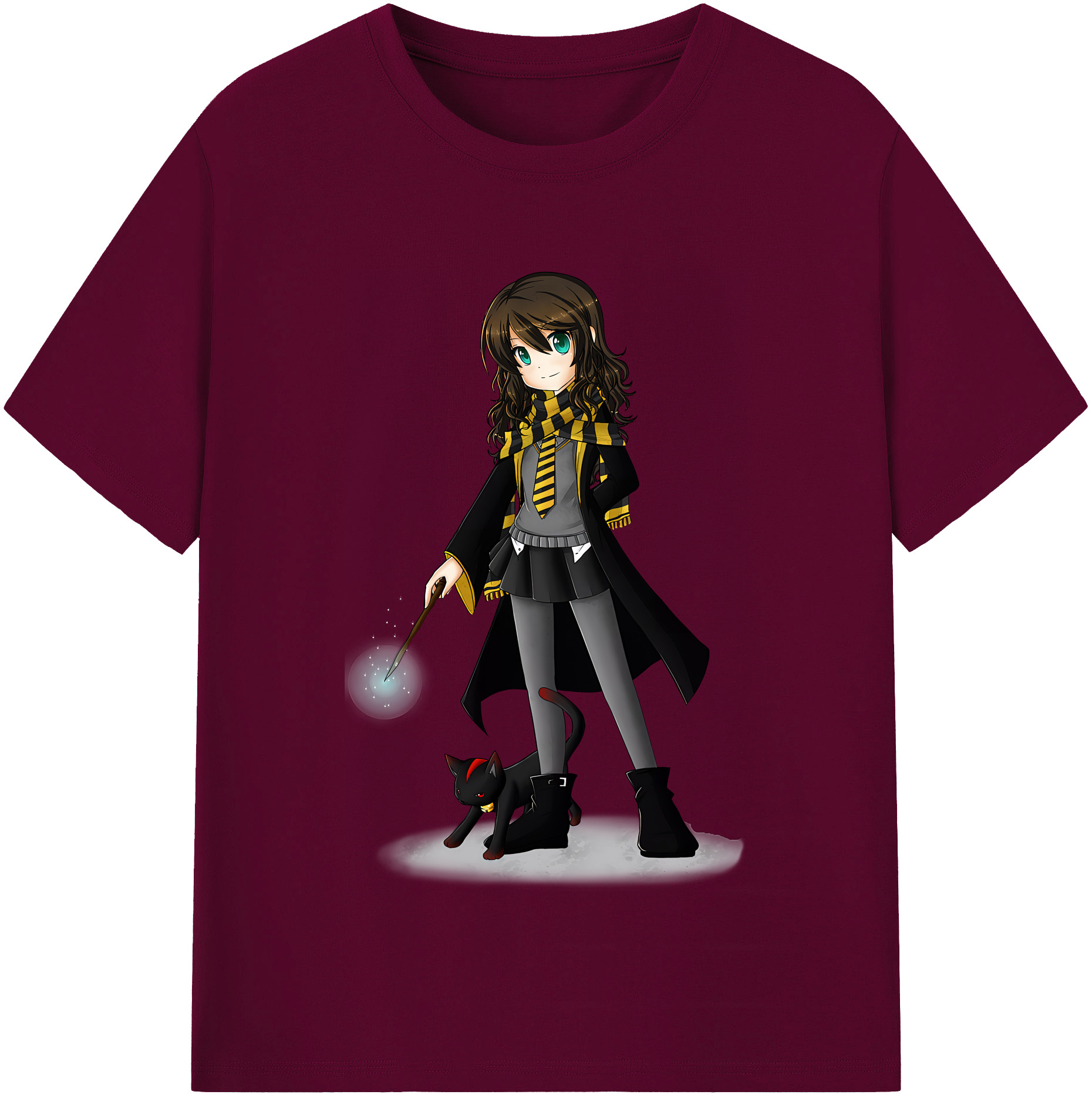 （画像用） Harry Potter ハリー・ポッターシリーズ レディースカジュアルプリントTシャツ（綿100％）